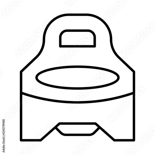 Potty outline icon