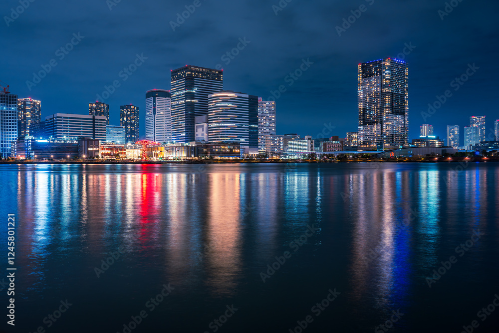 Obraz premium 晴海夜景