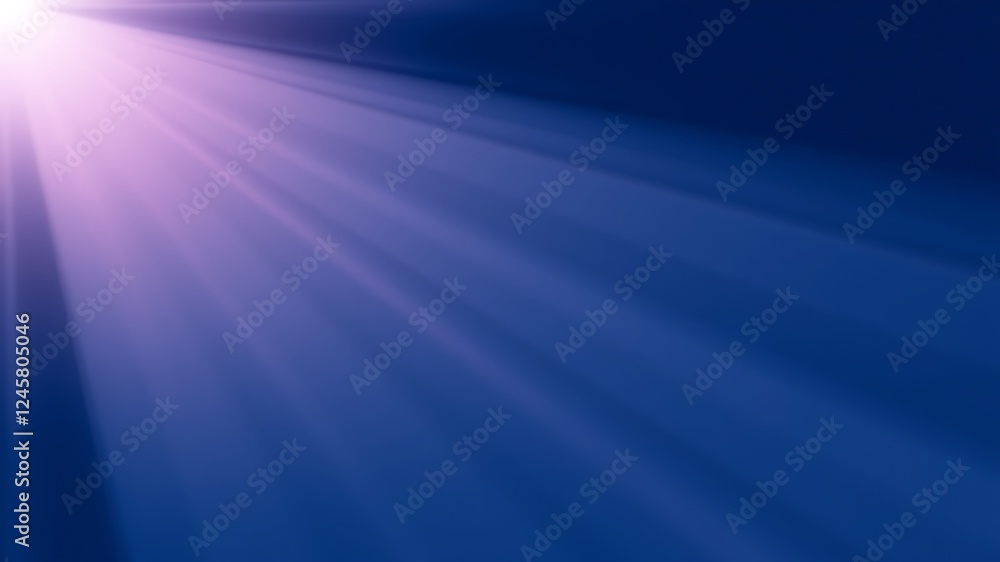 Ethereal light rays stream from upper left corner across a deep blue gradient background. Ethereal light rays stream from upper left corner across a deep blue gradient background.