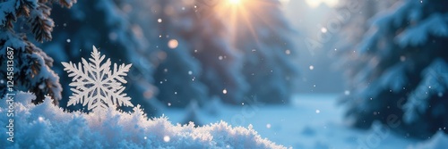 Delicate snowflake falls on frosty windowpane, frosty, intricate, frost