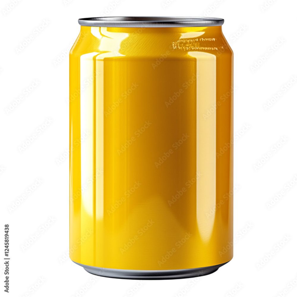 Customizable Metal Beer Can for Branding and Logo Placement on Transparent Background Customizable Metal Beer Can for Branding and Logo Placement on Transparent Background