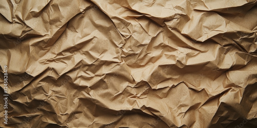 Brown crumpled textured paper background with deep wrinkles and creases creating a rustic and artistic feel ideal for creative projects Brown crumpled textured paper background with deep wrinkles and creases creating a rustic and artistic feel ideal for creative projects