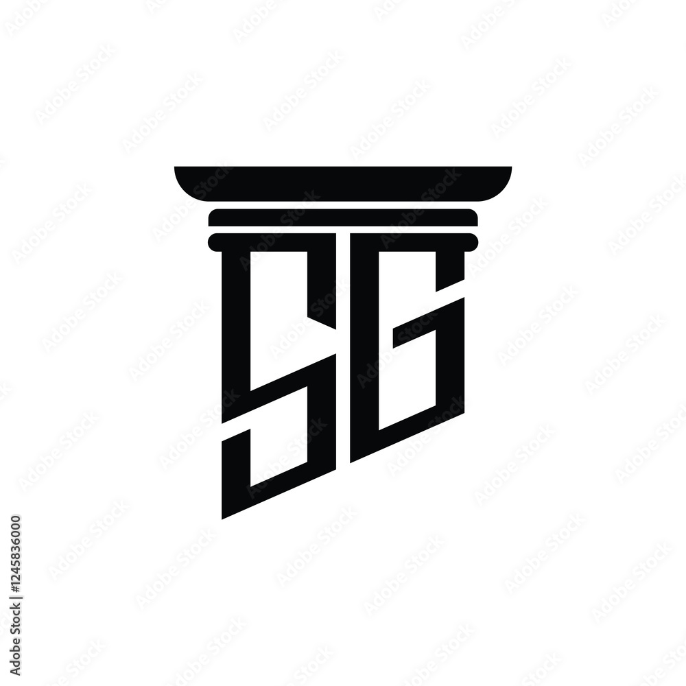 SG monogram logo design letter text name symbol monochrome logotype alphabet character simple logo SG monogram logo design letter text name symbol monochrome logotype alphabet character simple logo