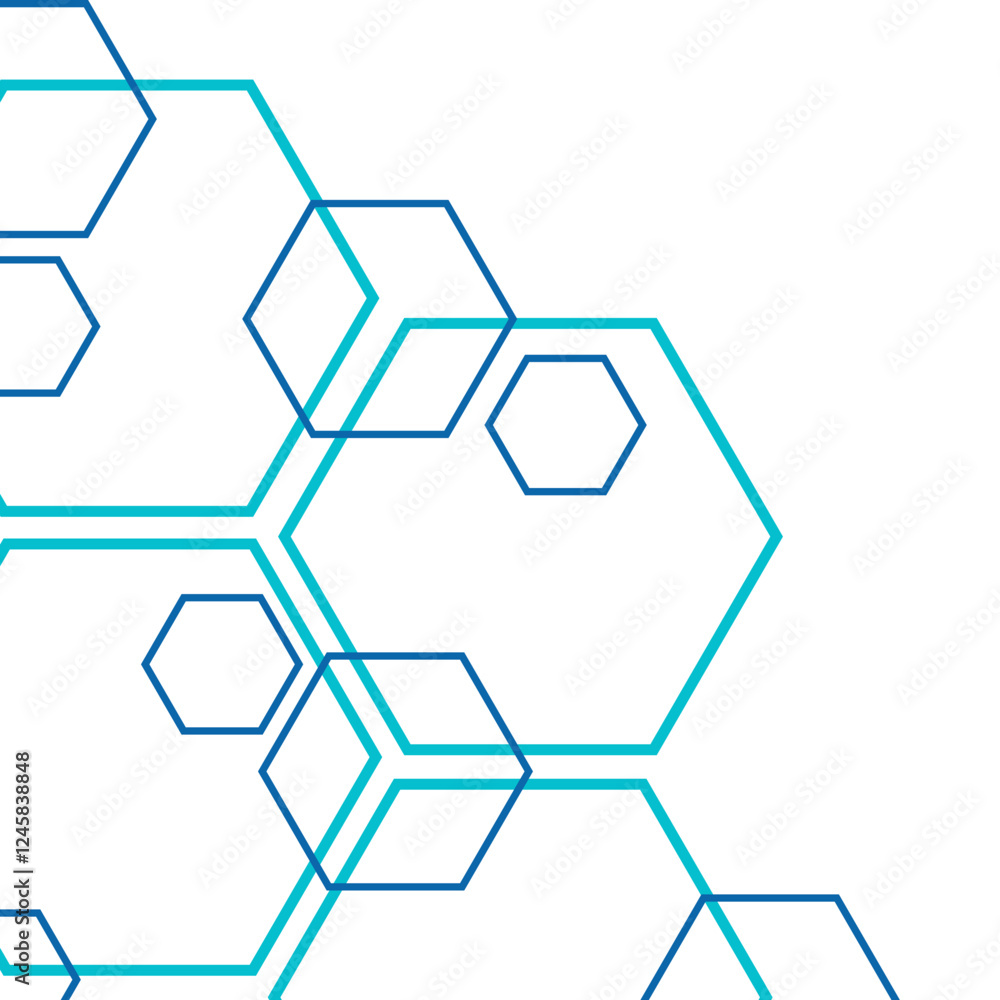 Hexagon Outline Corner Hexagon Outline Corner