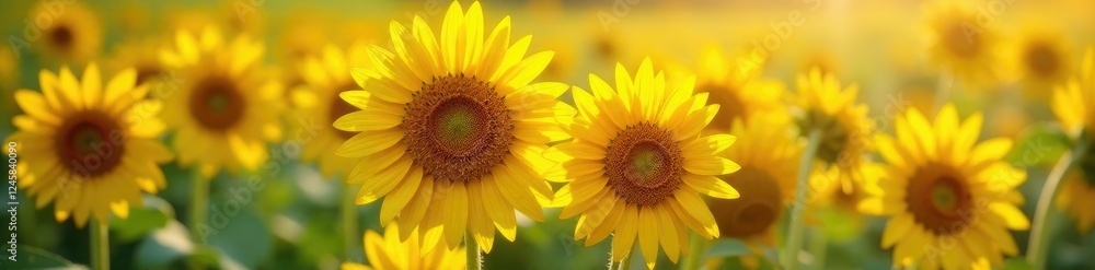 Vanilla bean clusters with blooming sunflowers, bees, flowers, blossoms Vanilla bean clusters with blooming sunflowers, bees, flowers, blossoms