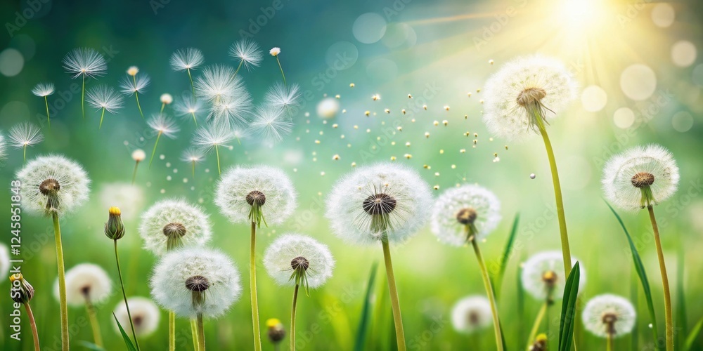 Pissenlits blowing in the wind, creating a whimsical and dreamy scene , dandelions, nature, blowing, wind, fluffy, white, seeds Pissenlits blowing in the wind, creating a whimsical and dreamy scene , dandelions, nature, blowing, wind, fluffy, white, seeds