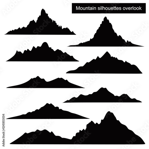 Mountain silhouettes overlook