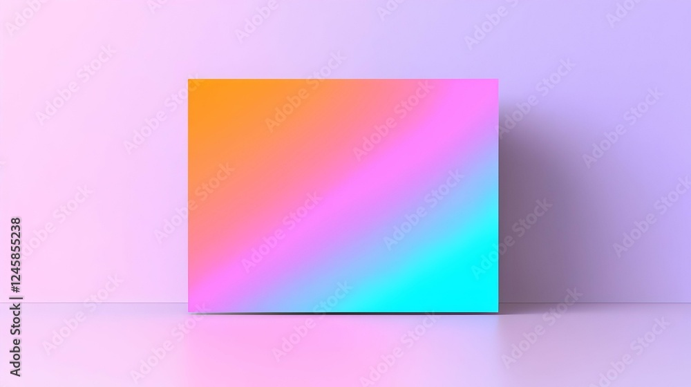 Fototapeta premium Vibrant Gradient Background with Pink and Blue Hues for Design Use
