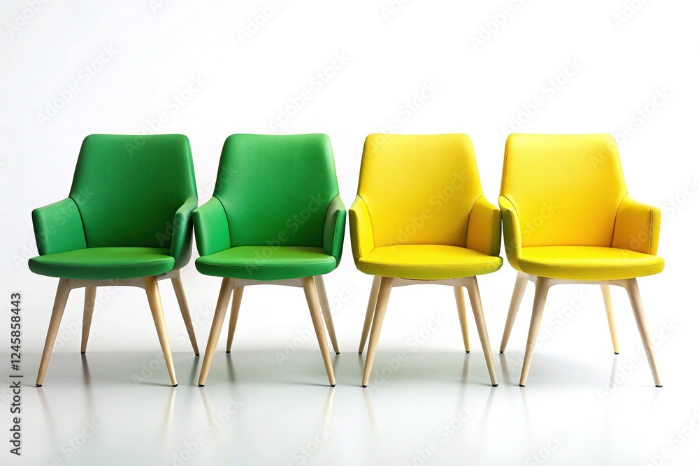 Cool Green and Yellow Chairs
