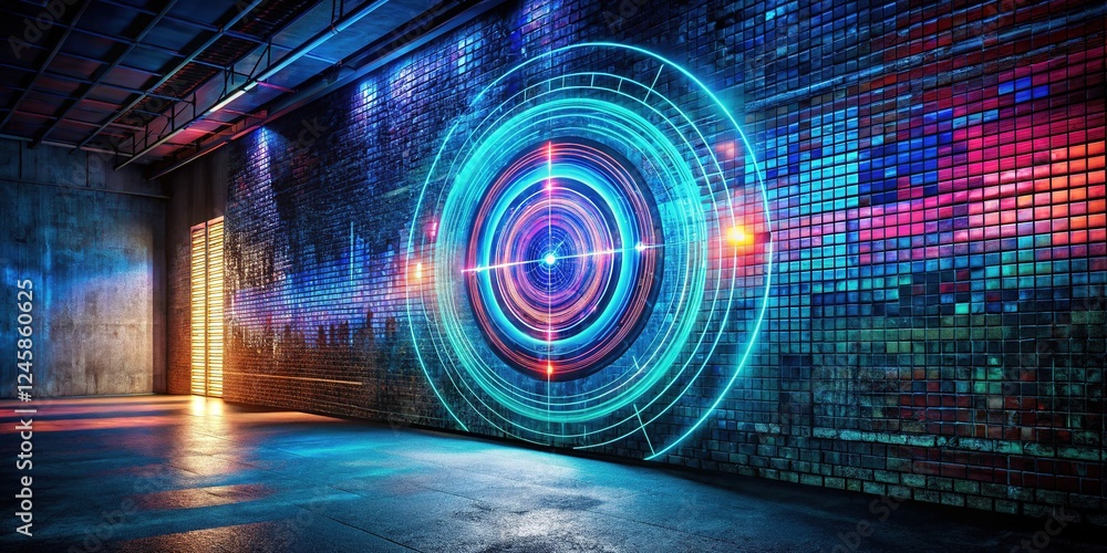 Obraz premium Dynamic long exposure wall target, updated web design.