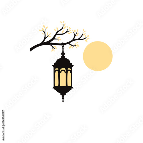 lantern in the night