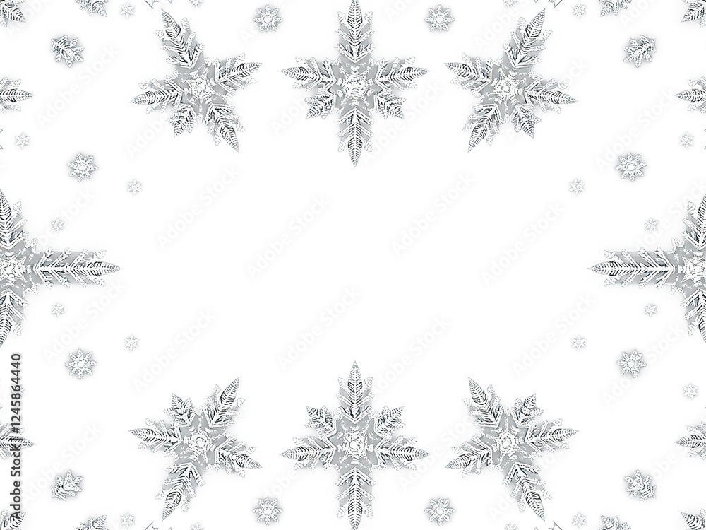 Frostbitten Dreamscape: Shimmering Snowflake on Geometric Pattern Frostbitten Dreamscape: Shimmering Snowflake on Geometric Pattern