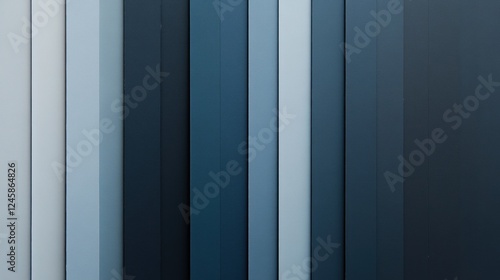 Gradient of muted blue and slate gray with sleek modern minimalist design and vertical stripes