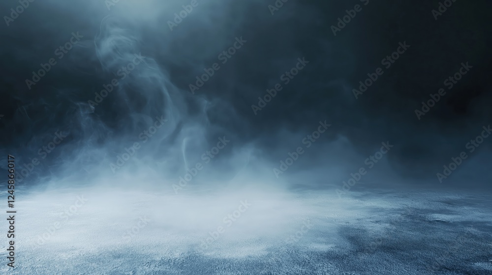 Fototapeta premium Gossamer mist drifting across shadowy textured background, enveloping surroundings in mystical, tranquil ambiance with subtle ethereal quality