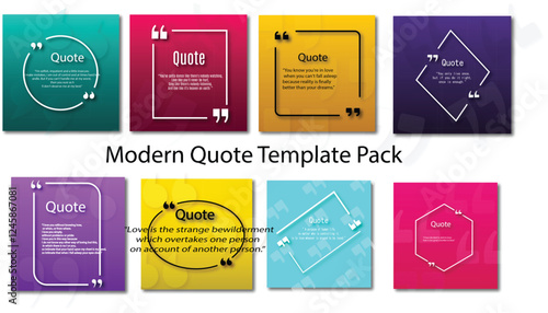 Stylish and customizable quote templates designed for social media posts, presentations, and creative content.