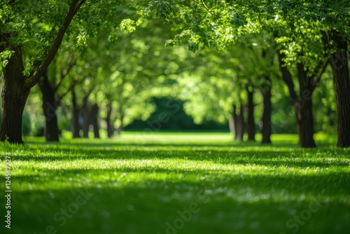 Serene Green Pathway: A Tranquil Walk Through Lush Nature