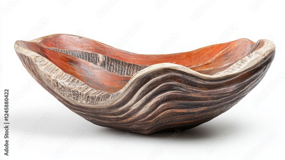 Artistic Wooden Bowl with Textured Design on White Background - A Stunning Display of Craftsmanship and Natural Beauty Perfect for Home Decor and Culinary Presentation Artistic Wooden Bowl with Textured Design on White Background - A Stunning Display of Craftsmanship and Natural Beauty Perfect for Home Decor and Culinary Presentation