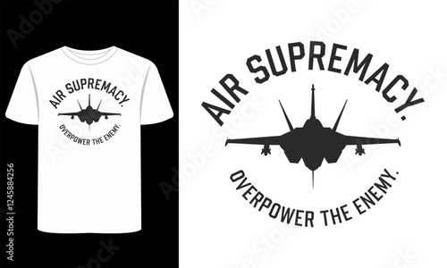 Jet Fighters & Athletic Vector T-Shirt Graphic