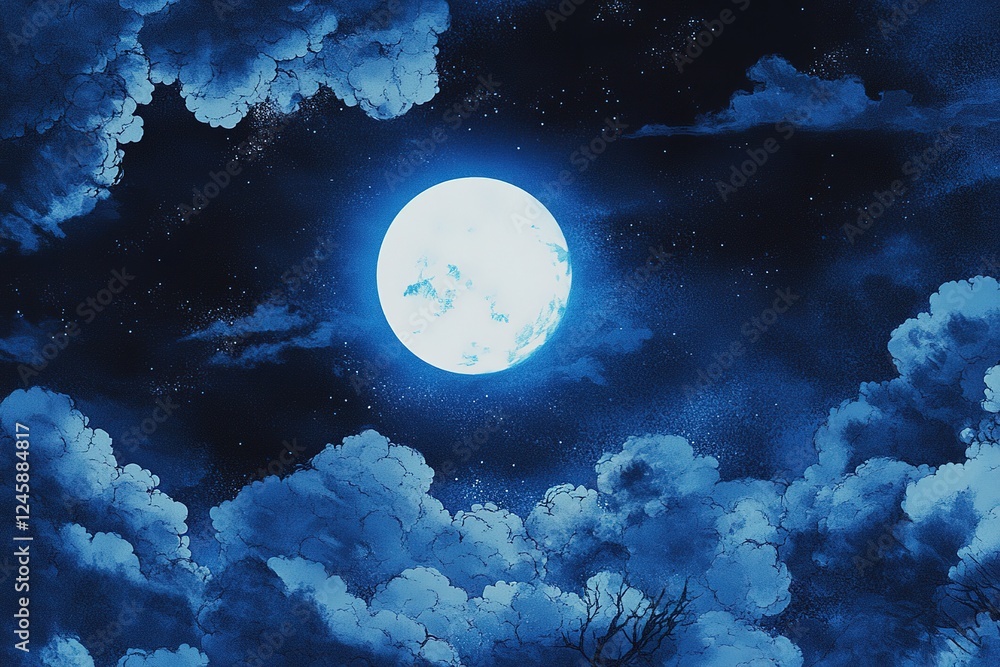 Mystical Full Moon Night: Celestial Glow Illuminates the Dark Sky, Starry Night Background, Lunar Light, Night Sky Photography, Dreamy Atmosphere, Peaceful Serenity, Moonlit Landscape, Tranquil Scene, Mystical Full Moon Night: Celestial Glow Illuminates the Dark Sky, Starry Night Background, Lunar Light, Night Sky Photography, Dreamy Atmosphere, Peaceful Serenity, Moonlit Landscape, Tranquil Scene,
