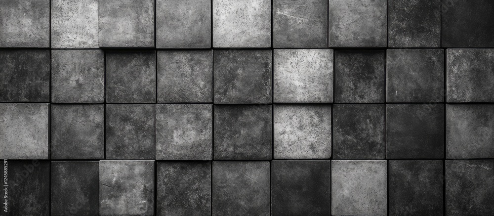 Abstract Black Gray White Rectangular Block Mosaic Texture for Wall and Floor Background with Empty Copyspace for Text Display Abstract Black Gray White Rectangular Block Mosaic Texture for Wall and Floor Background with Empty Copyspace for Text Display