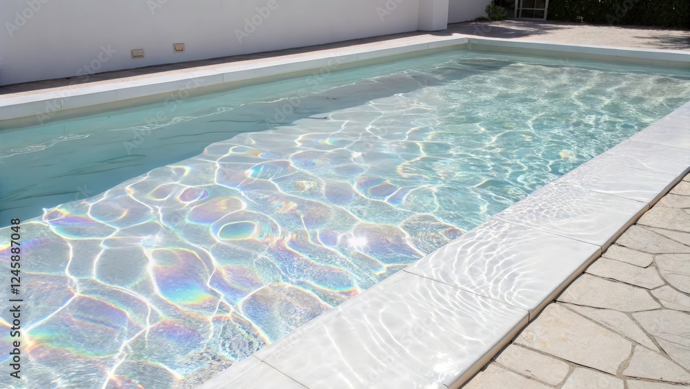 Obraz premium Pearlescent water in the pool 