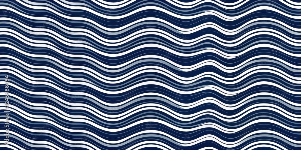 Dark blue and white striped pattern with wavy shapes and irregular texture, giving a sense of movement and energy, seamless, zbra stripes pattern Dark blue and white striped pattern with wavy shapes and irregular texture, giving a sense of movement and energy, seamless, zbra stripes pattern