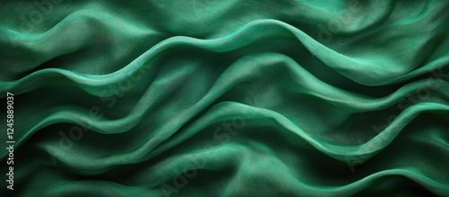 Wallpaper Mural Deep Green Fabric Abstract Background with Waves and Textured Stripes in Elegant Textile Patterns Ideal for Wallpaper and Design Projects Torontodigital.ca