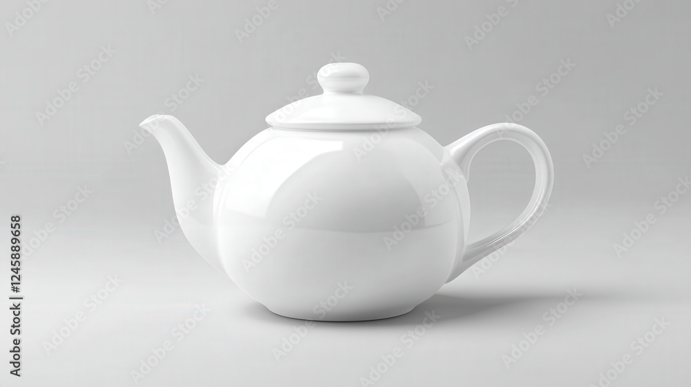 Classic White Teapot: A simple yet elegant white teapot, perfect for a quiet afternoon tea. Its clean lines and classic design make it a timeless addition to any kitchen. Classic White Teapot: A simple yet elegant white teapot, perfect for a quiet afternoon tea. Its clean lines and classic design make it a timeless addition to any kitchen.