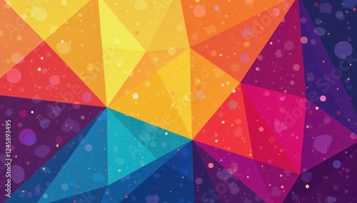 Abstract geometric shapes, vibrant colors, recolorable vector art , artwork, digital