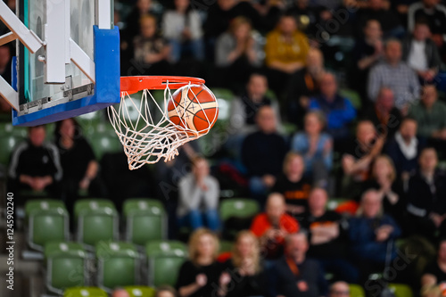 Obraz na płótnie Basketball match w salonie