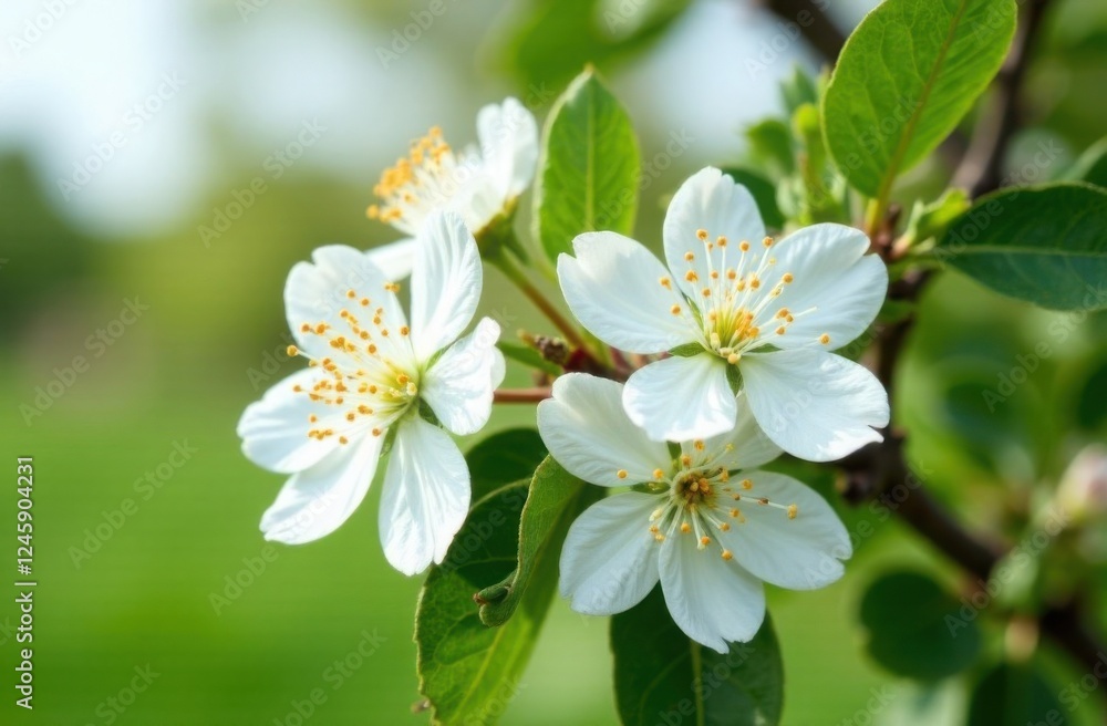 Blossoming apple tree branch Blossoming apple tree branch
