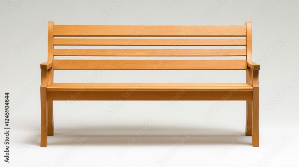 Minimalist Wooden Bench with Clean Lines and Simple Design Minimalist Wooden Bench with Clean Lines and Simple Design