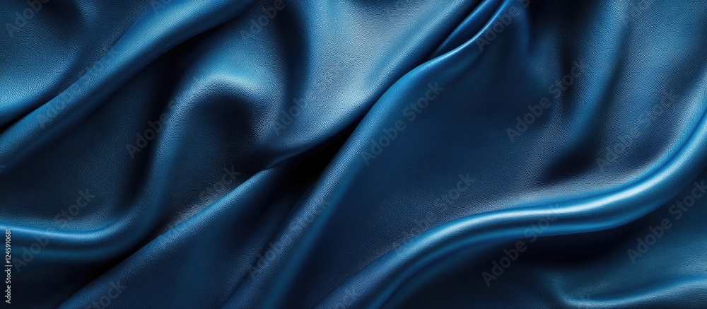Luxurious blue leather texture with elegant folds and smooth finish ideal for fashion or interior design backgrounds. Luxurious blue leather texture with elegant folds and smooth finish ideal for fashion or interior design backgrounds.