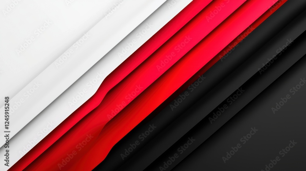 Fototapeta premium Abstract Red Black White Fabric Texture Background