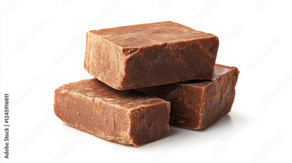 Delicious Stack of Rich Chocolate Fudge Blocks on a Clean White Background Perfect for Culinary Use in Desserts, Baking, and Gourmet Treats. Delicious Stack of Rich Chocolate Fudge Blocks on a Clean White Background Perfect for Culinary Use in Desserts, Baking, and Gourmet Treats.