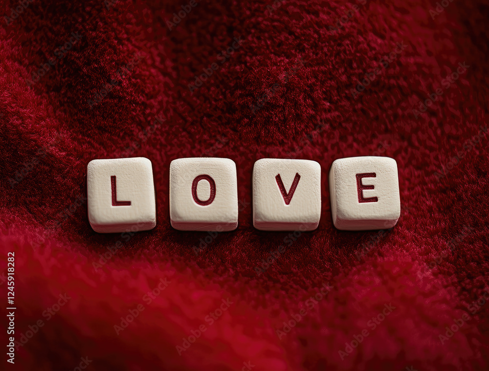Minimalist design, with white wooden cubes spelling out the word Minimalist design, with white wooden cubes spelling out the word