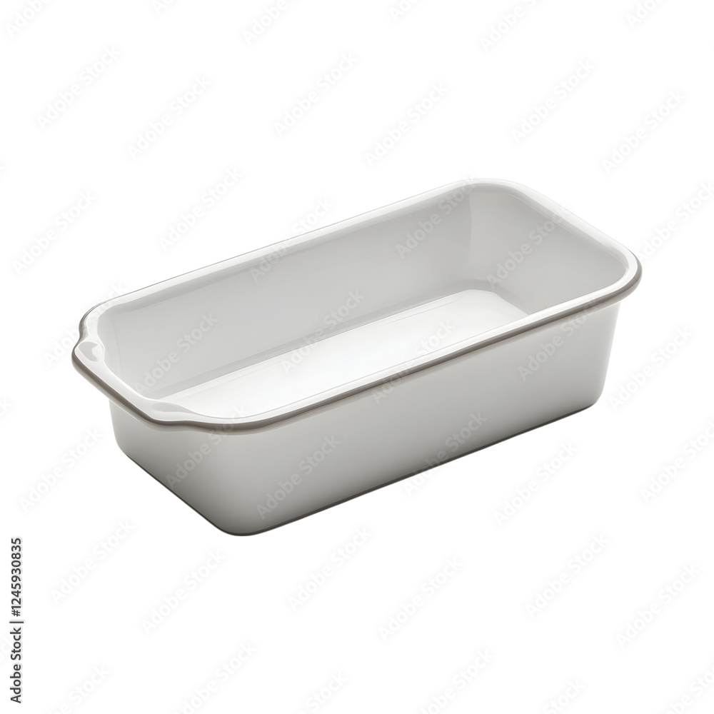 Premium Ceramic Loaf Pan Isolated on Transparent Background Premium Ceramic Loaf Pan Isolated on Transparent Background