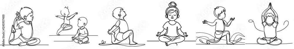 set continuous kids doing yoga set continuous kids doing yoga
