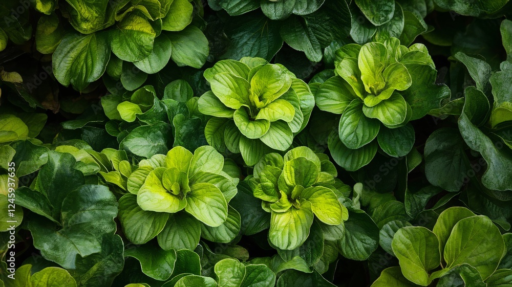 Vibrant green leafy plants create a lush, textured background full of life and freshness. Vibrant green leafy plants create a lush, textured background full of life and freshness.