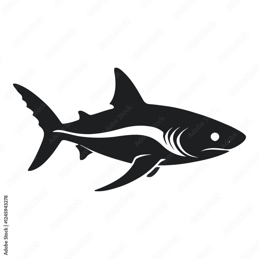 Fototapeta premium shark vector illustration