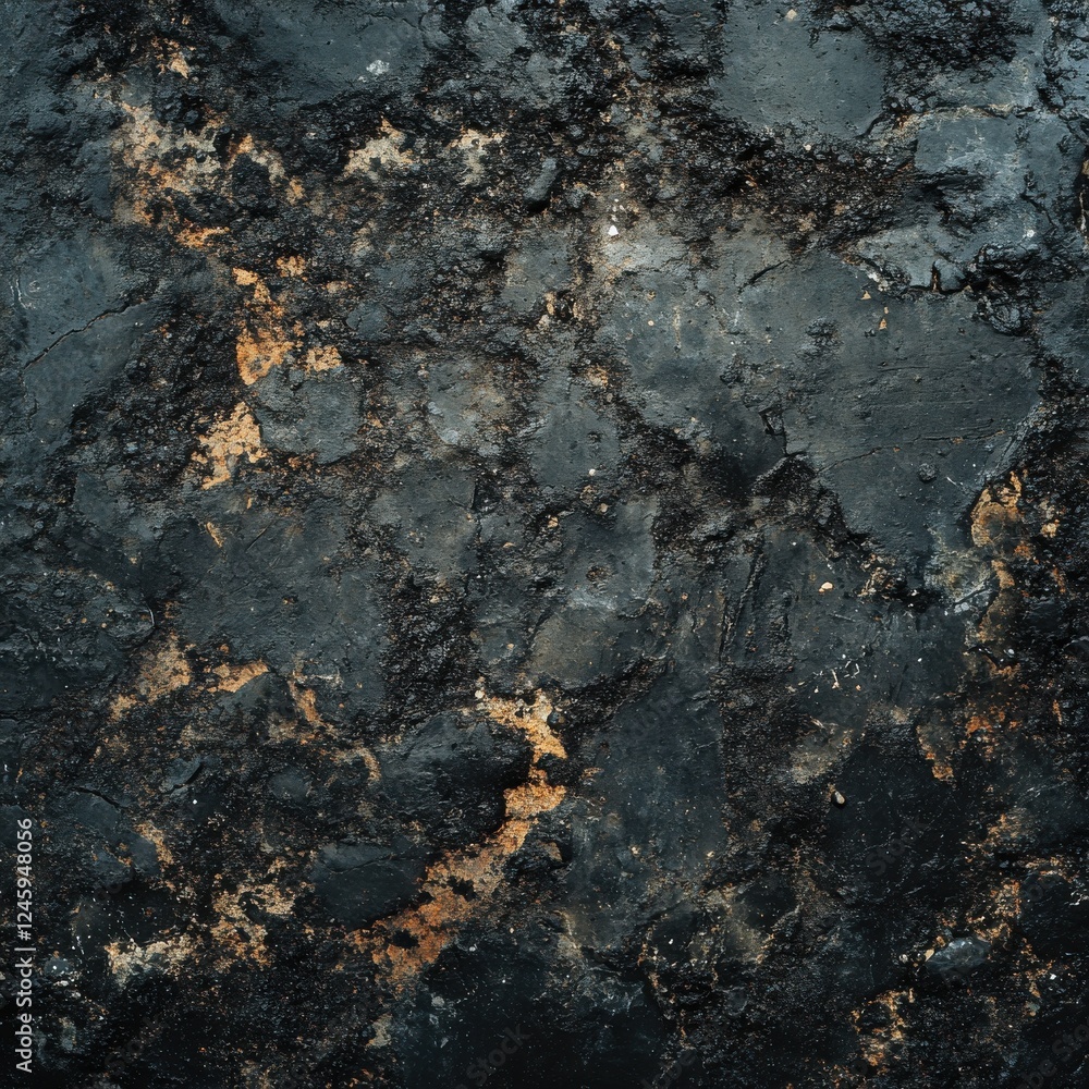 High resolution dark concrete texture with a small patch of dirt and zen papaya on a black and brown surface High resolution dark concrete texture with a small patch of dirt and zen papaya on a black and brown surface