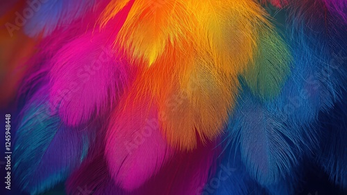 colorful feather