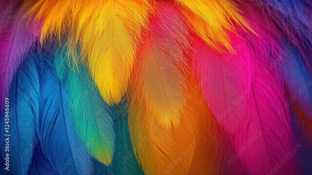 colorful feather colorful feather