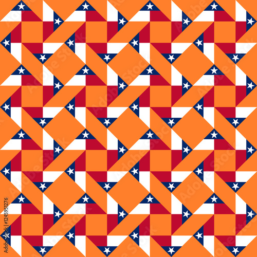 texas flag triangle pattern. vector illustration