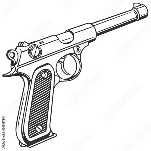 amt pistol automag iii vector image on white background