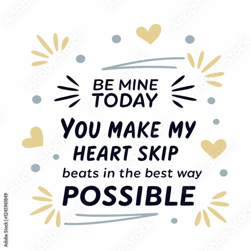 You make my heart skip beats in the best way possible typography t shirt design