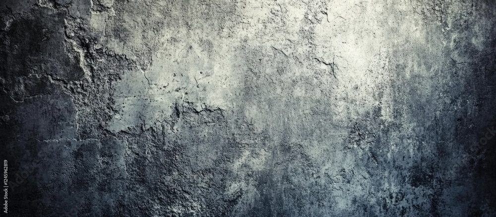 Fototapeta premium Textured concrete wall background with weathered and aged surface for use in design and architectural projects.