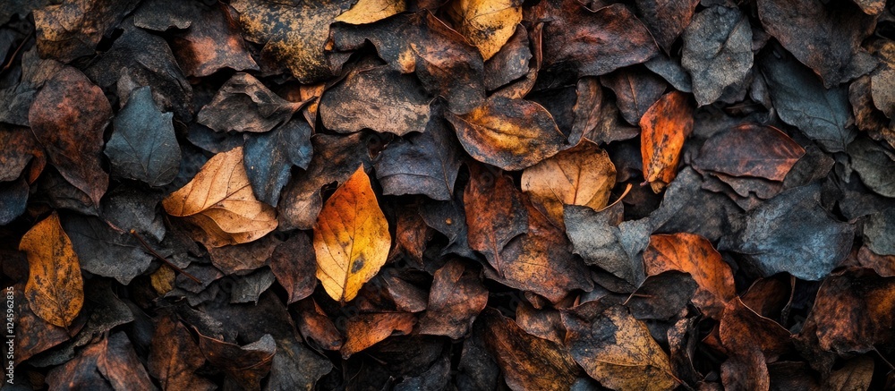Autumn Leaves Texture Natural Backgrounds Deciduous Tree Colors Transitioning from Green to Brown and Orange with Rich Textural Detail Autumn Leaves Texture Natural Backgrounds Deciduous Tree Colors Transitioning from Green to Brown and Orange with Rich Textural Detail