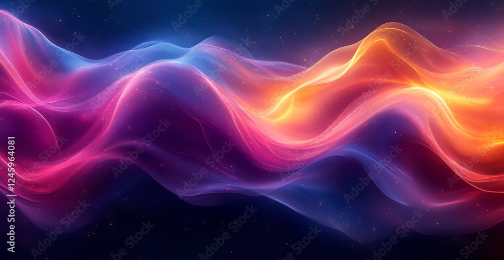 Abstract Colorful Waves: A Symphony of Light and Color Abstract Colorful Waves: A Symphony of Light and Color