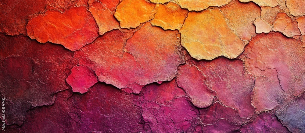 Vibrant abstract background with peeling texture in rich shades of red and orange ideal for creative designs and graphic applications Vibrant abstract background with peeling texture in rich shades of red and orange ideal for creative designs and graphic applications